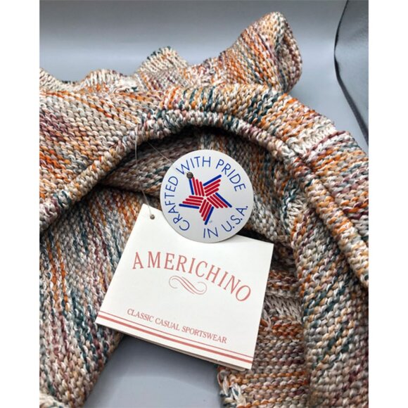 New old stock vintage 90's Southwestern Style Boxy Knit Sweater Sz M Giftable. - Picture 7 of 9